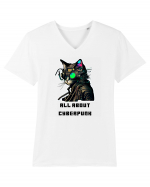 ALL ABOUT CYBERPUNK - V7 Tricou mânecă scurtă guler V Bărbat Presenter