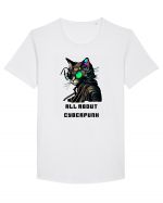 ALL ABOUT CYBERPUNK - V7 Tricou mânecă scurtă guler larg Bărbat Skater