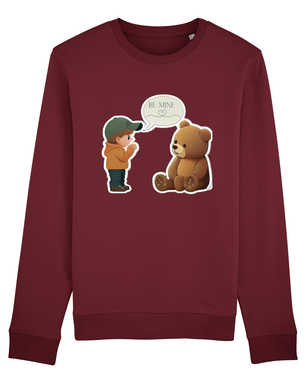 Bluză mânecă lungă Unisex Rise Burgundy
