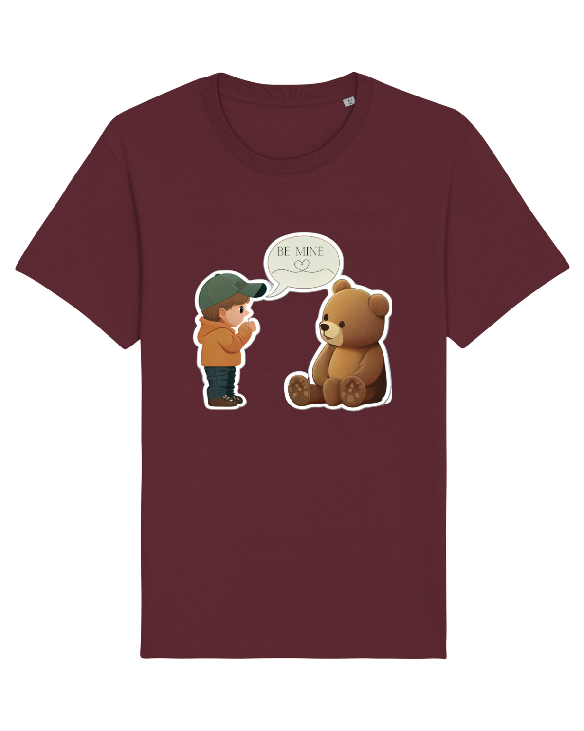 Tricou mânecă scurtă Unisex Rocker Burgundy
