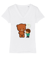 BE MINE - V2 Tricou mânecă scurtă guler V Damă Evoker