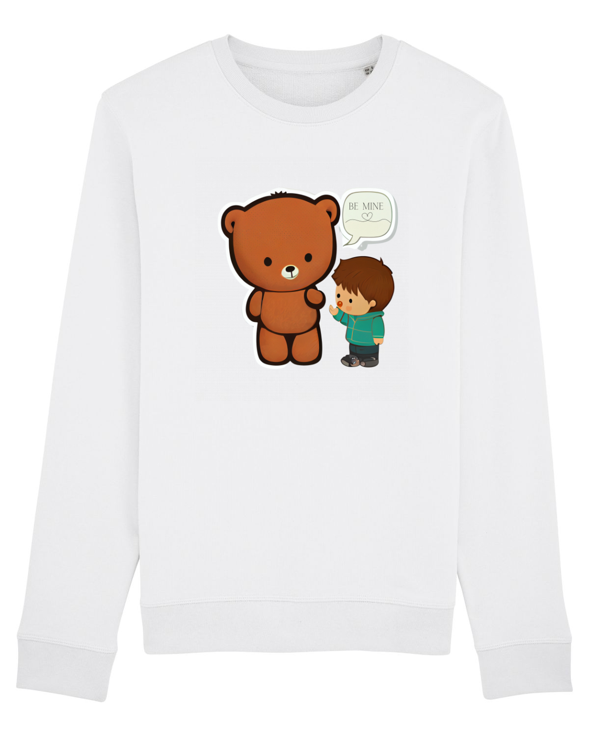 Bluză mânecă lungă Unisex Rise White