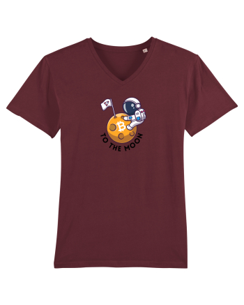 To the moon - Bitcoin Burgundy