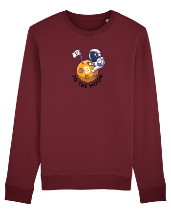 To the moon - Bitcoin Burgundy