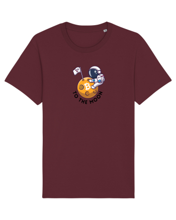 To the moon - Bitcoin Burgundy