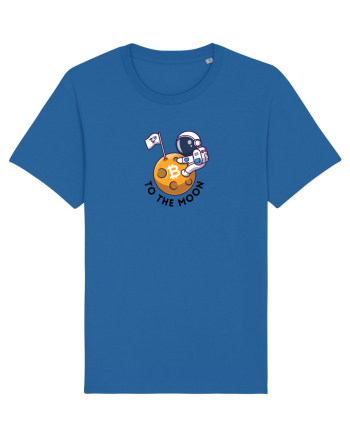 To the moon - Bitcoin Royal Blue