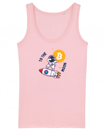 Bitcoin - To the moon  Cotton Pink