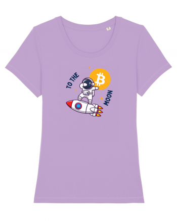 Bitcoin - To the moon  Lavender Dawn