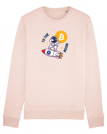 Bitcoin - To the moon  Candy Pink