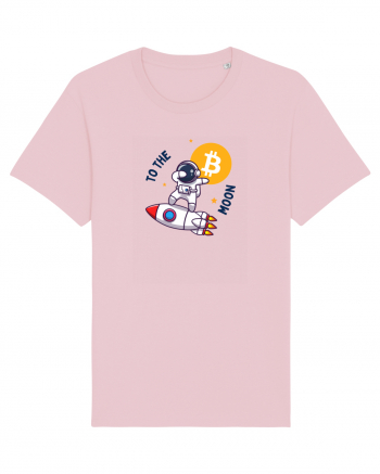 Bitcoin - To the moon  Cotton Pink