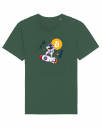 Bitcoin - To the moon  Tricou mânecă scurtă Unisex Rocker