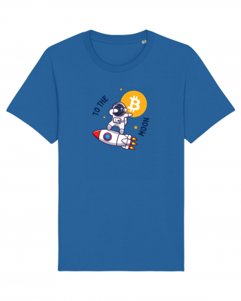 Bitcoin - To the moon  Royal Blue