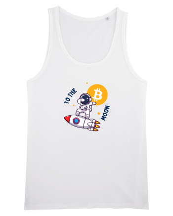 Bitcoin - To the moon  White