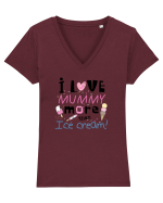 Love Mom Tricou mânecă scurtă guler V Damă Evoker
