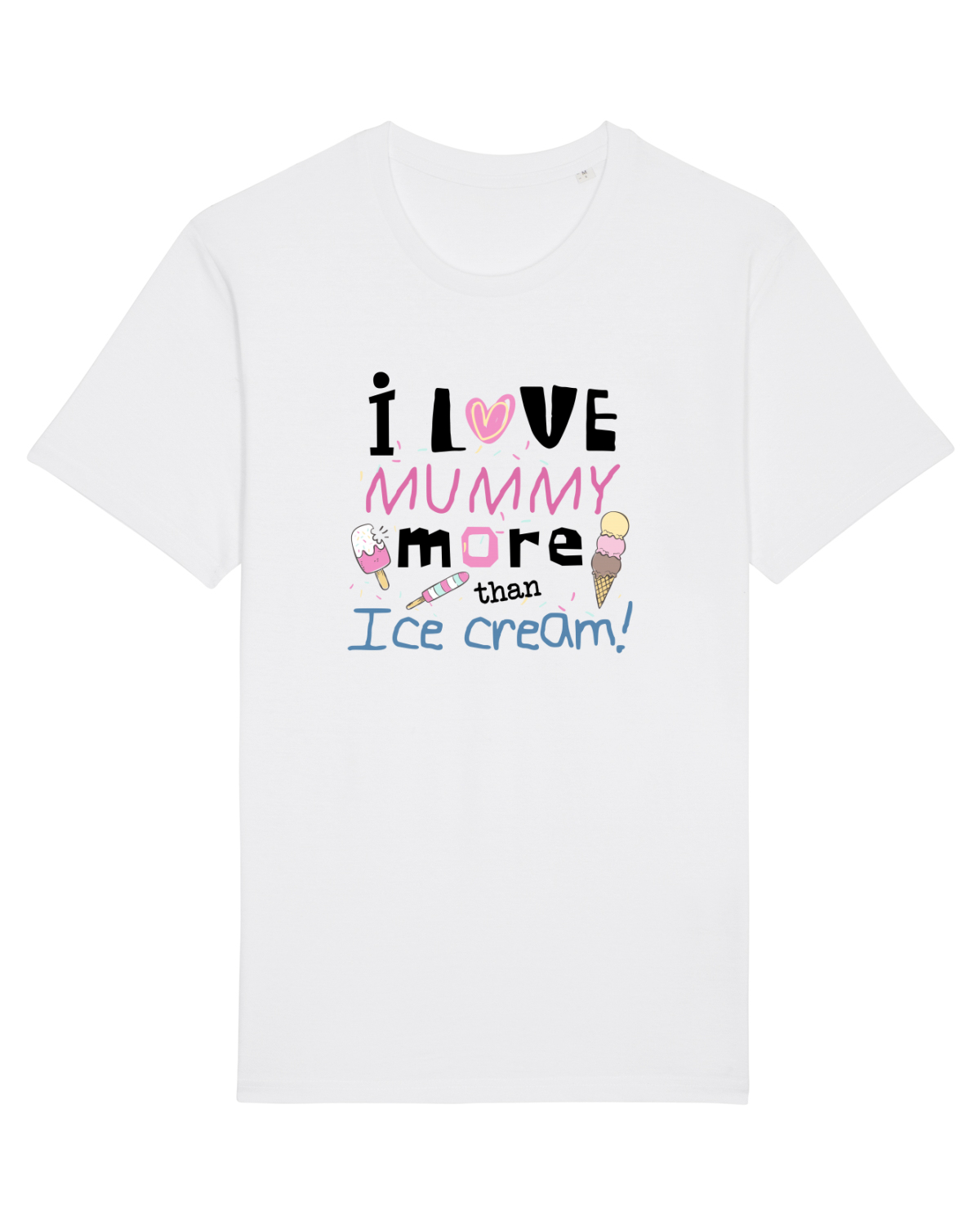 Tricou mânecă scurtă Unisex Rocker White