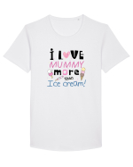 Love Mom Tricou mânecă scurtă guler larg Bărbat Skater