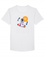 Cardano - To the moon Tricou mânecă scurtă guler larg Bărbat Skater