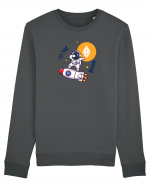 Ethereum - To the moon Bluză mânecă lungă Unisex Rise