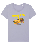 Powered by  Tricou mânecă scurtă guler larg fitted Damă Expresser