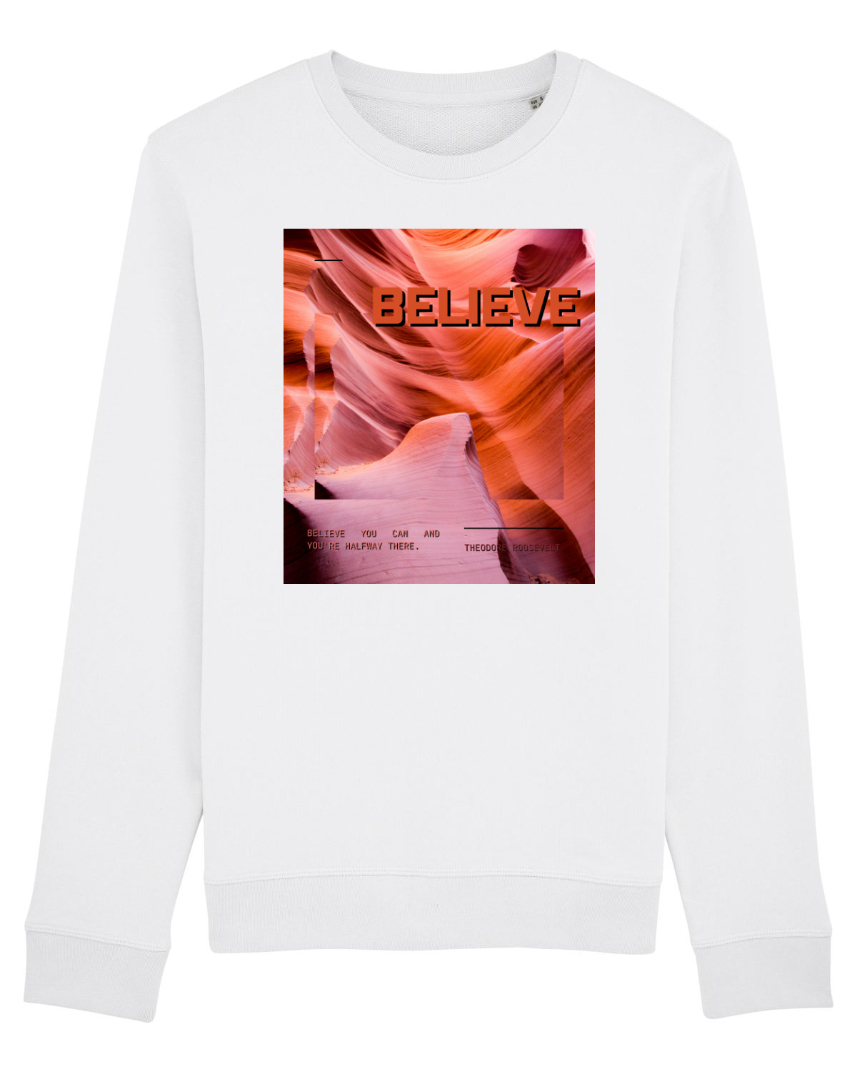 Bluză mânecă lungă Unisex Rise White