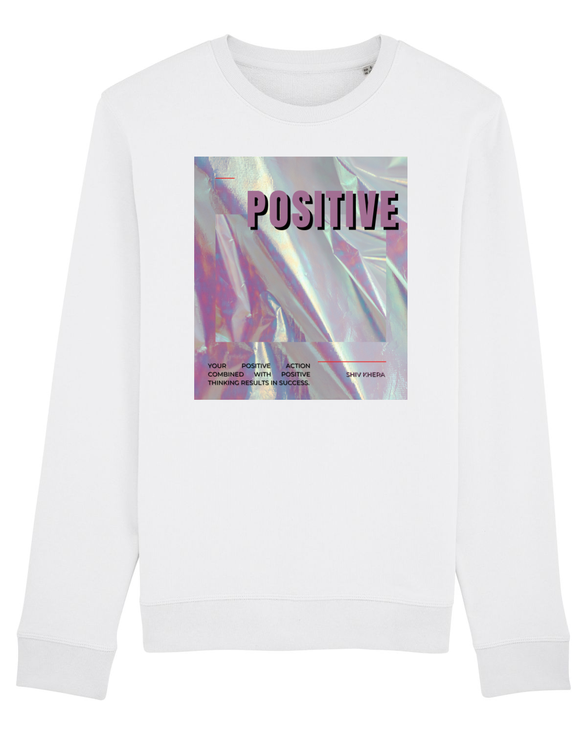 Bluză mânecă lungă Unisex Rise White