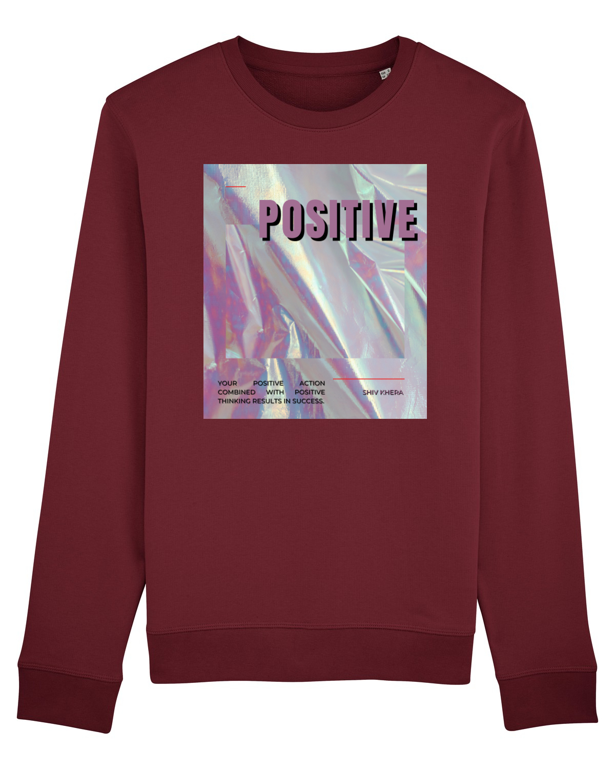 Bluză mânecă lungă Unisex Rise Burgundy