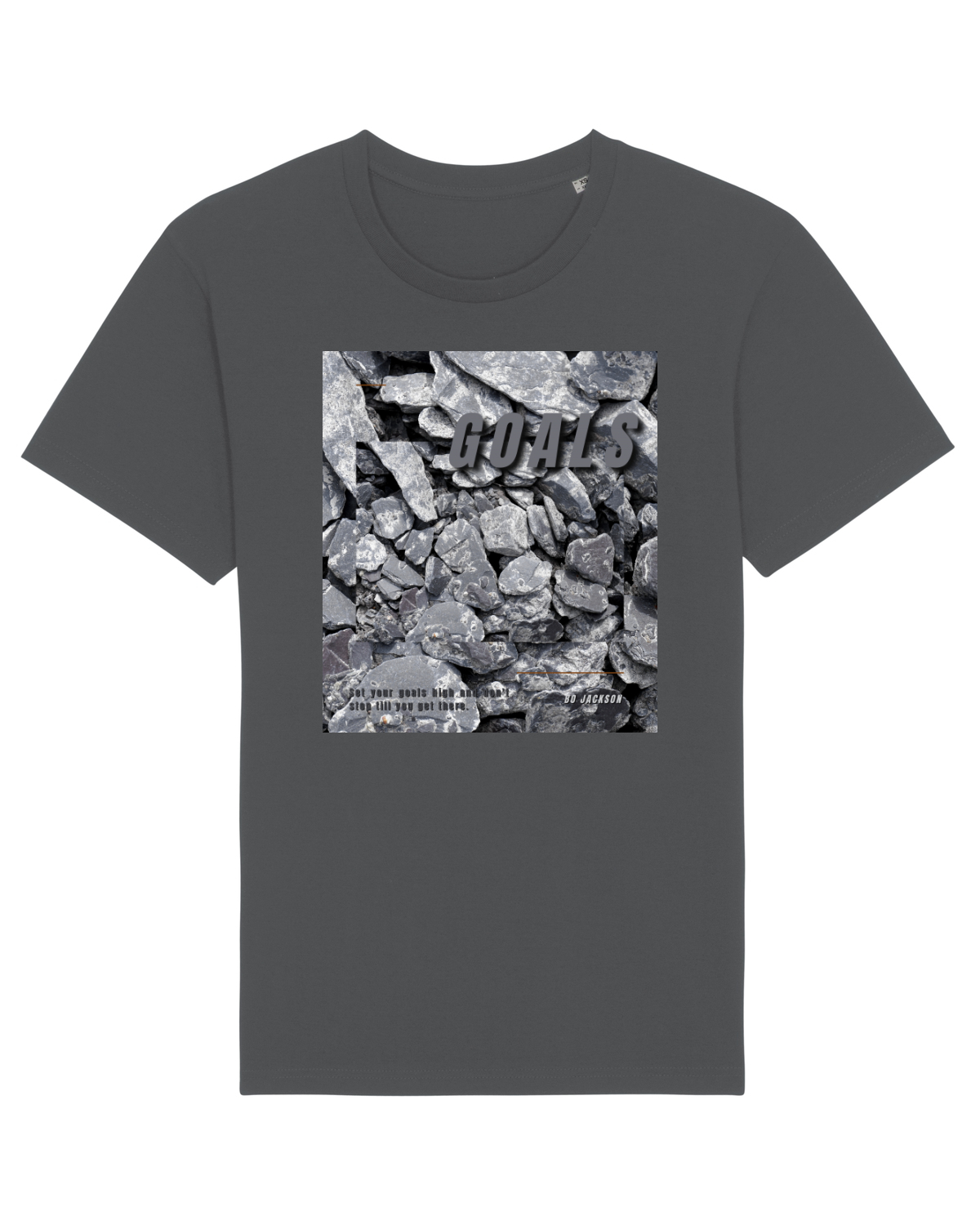 Tricou mânecă scurtă Unisex Rocker Anthracite