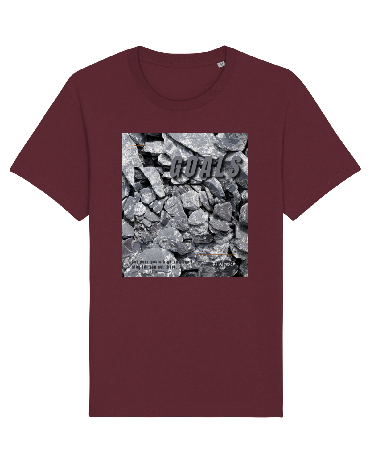 Tricou mânecă scurtă Unisex Rocker Burgundy