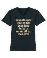 Nevasta-mea zice ca am doar doua defecte Tricou mânecă scurtă guler V Bărbat Presenter