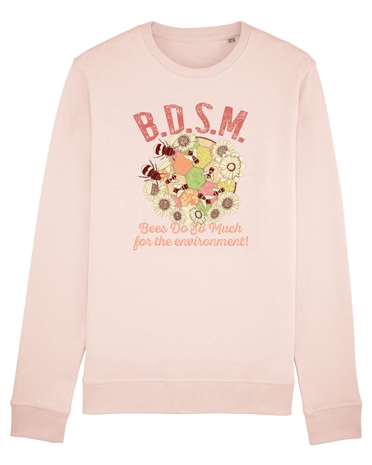 Bluză mânecă lungă Unisex Rise Candy Pink