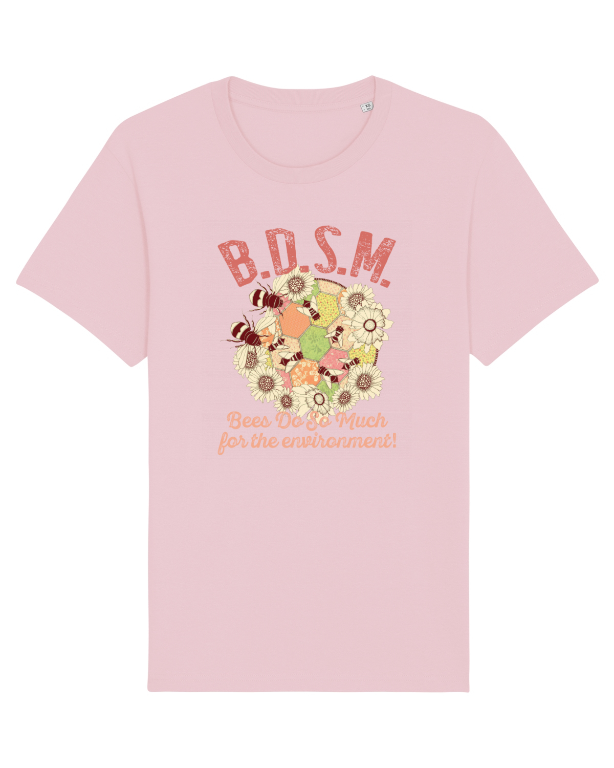 Tricou mânecă scurtă Unisex Rocker Cotton Pink