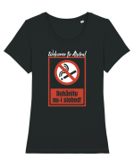 Welcome to Ardeal Duhanitu nu-i slobod! Tricou mânecă scurtă guler larg fitted Damă Expresser
