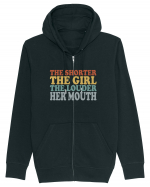 THE SHORTER THE GIRL THE LOUDER HER MOUTH Hanorac cu fermoar Unisex Connector