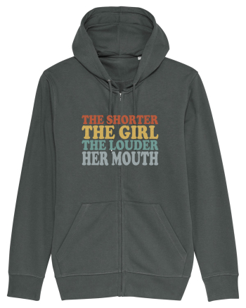 THE SHORTER THE GIRL THE LOUDER HER MOUTH Anthracite