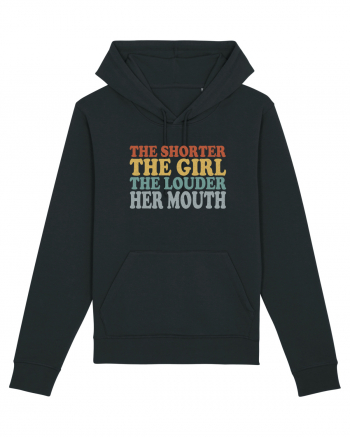 THE SHORTER THE GIRL THE LOUDER HER MOUTH Hanorac Unisex Drummer