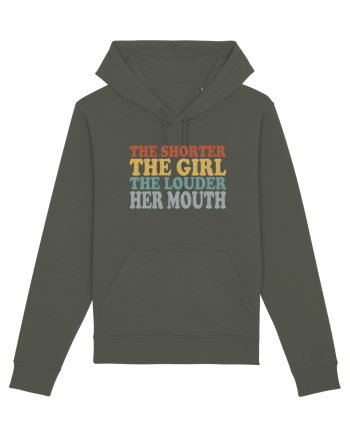 THE SHORTER THE GIRL THE LOUDER HER MOUTH Khaki