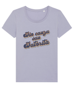 Din cauza sau datorita Tricou mânecă scurtă guler larg fitted Damă Expresser