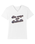 Din cauza sau datorita Tricou mânecă scurtă guler V Bărbat Presenter