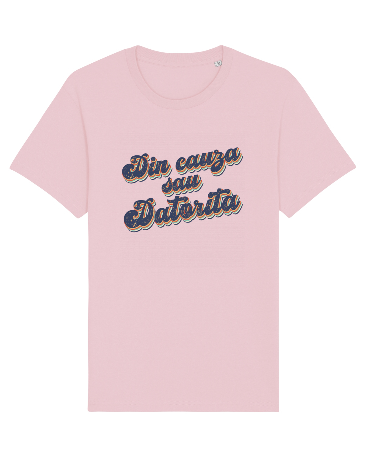Tricou mânecă scurtă Unisex Rocker Cotton Pink