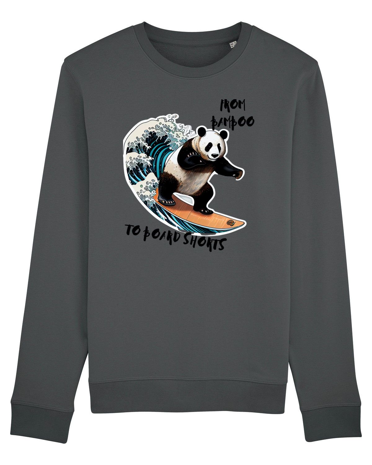 Bluză mânecă lungă Unisex Rise Anthracite