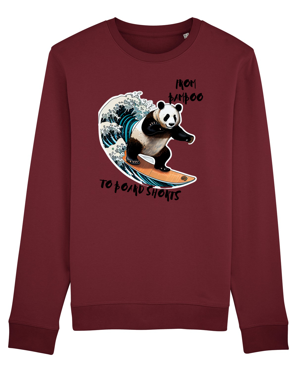Bluză mânecă lungă Unisex Rise Burgundy