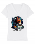 ASTRO CAT - V1 Tricou mânecă scurtă guler V Damă Evoker