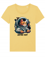 ASTRO CAT - V2 Tricou mânecă scurtă guler larg fitted Damă Expresser