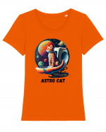 ASTRO CAT - V3 Tricou mânecă scurtă guler larg fitted Damă Expresser