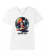 ASTRO CAT - V3 Tricou mânecă scurtă guler V Bărbat Presenter