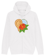 Floare la ureche Hanorac cu fermoar Unisex Connector