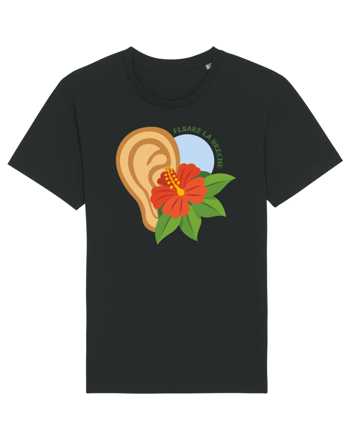Tricou mânecă scurtă Unisex Rocker Black