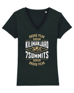 Kilimanjaro - 7 summits - Uhuru Peak Tricou mânecă scurtă guler V Damă Evoker