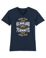 Kilimanjaro - 7 summits - Uhuru Peak Tricou mânecă scurtă guler V Bărbat Presenter