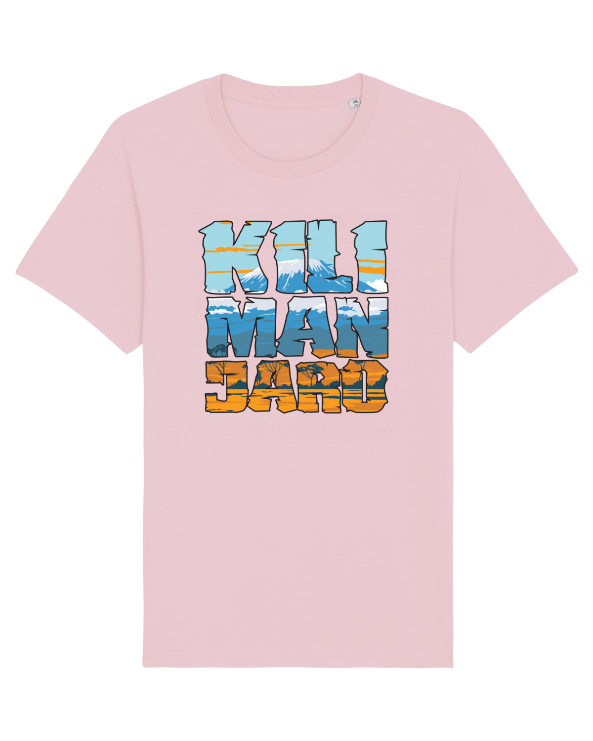 Tricou mânecă scurtă Unisex Rocker Cotton Pink